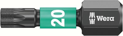 Wera 05073924001 867/1 IMP DC TX 20 X 25 MM SB TORX-BITS, 5 Piece