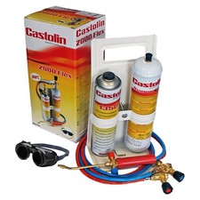CASTOLIN 2000 FLEX KIT SALDATURA OSSIGENO GAS FIAMMA CANNELLO 3000° CON MASCHERA