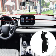 Black Polyester Dashboard Mat Anti-Sun Dash Pad For Mitsubishi Outlander 2023+