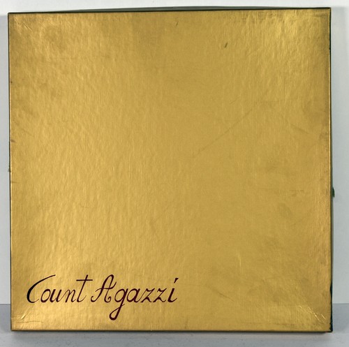 Piatto smaltato rigido 10" NUOVO rovescio dipinto a mano conte Agazzi decorazione vecchio - Foto 6 di 6