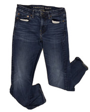 American Eagle Women’s Jeans Next Level Slim Straight Size 30x30 Distressed AE