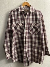 Vintage Big Mac Medium M USA Made Long Sleeve Plaid Shirt Button Up Workwear T66