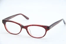 NEW BARTON PERREIRA SHERILYN TRANSPARENT RED AUTHENTIC EYEGLASSES 49-17