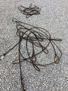 lot of 12 used liftall 3/4” steel rope slings