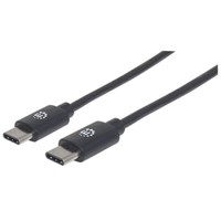 Manhattan 354882 Manhattan Usb 2.0 Typ C-Kabel C-Stecker/C-Stecker 3M Schwarz