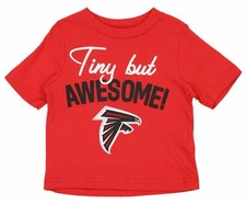 Outerstuff NFL Infant Atlanta Falcons Tiny But Awesome Tee Shirt, Red