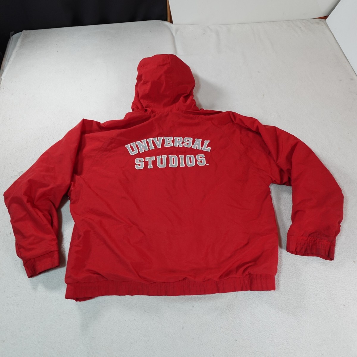 Vintage Universal Studios Jacket Mens Large Red Full Zip 90s