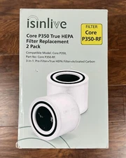 ISINLIVE CORE P350-RF True HEPA Pet filter 2pk for LEVOIT Core P350 air purifier