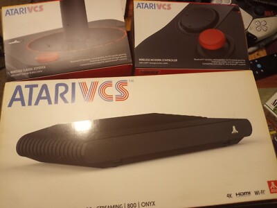 Atari Vcs 800 Onyx Bundle. System, 1 Classic + 1 Modern Controller +games 
