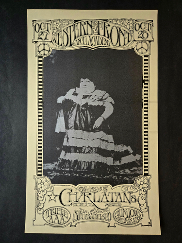 Stanley Mouse 1966 Original 1st Print AOR 2.200 Charlatans Fat F_ck AOR Poster - Picture 3 of 7