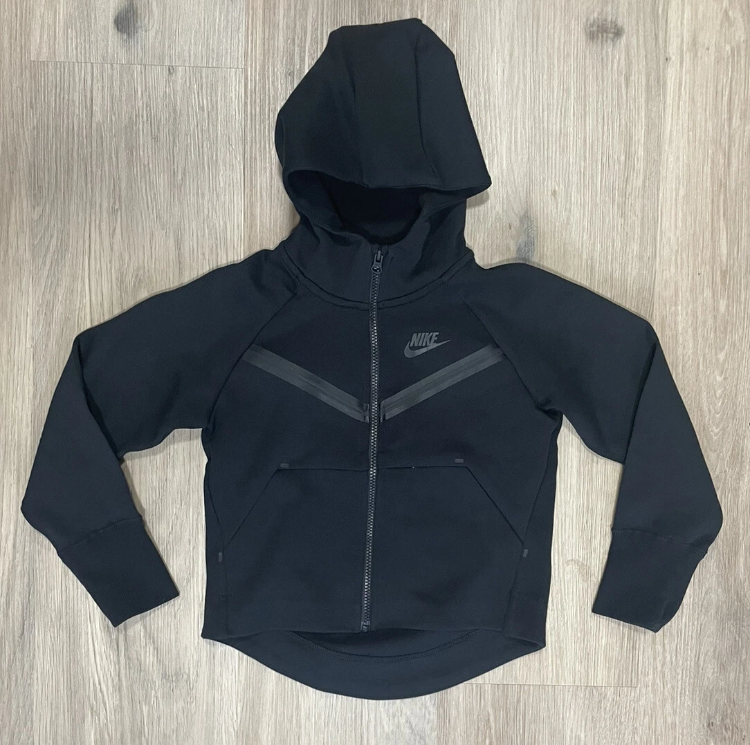 Nike Sportswear Tech Fleece Hoodie Black CZ2570 010 Kid s Size Small