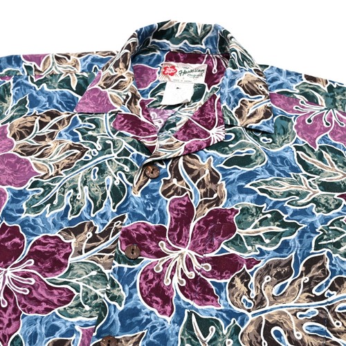 Hilo Hattie The Hawaiian Original Men's S Hawaiian Floral Camp Shirt Surf Beach