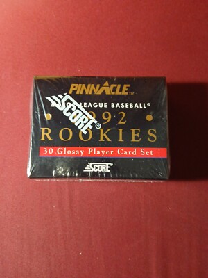 1992 Score Pinnacle Rookies Complete Factory Sealed Glossy Baseball 30 Card Set