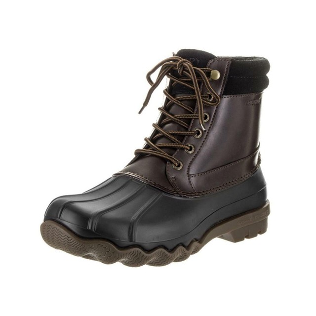 black sperry boots on sale