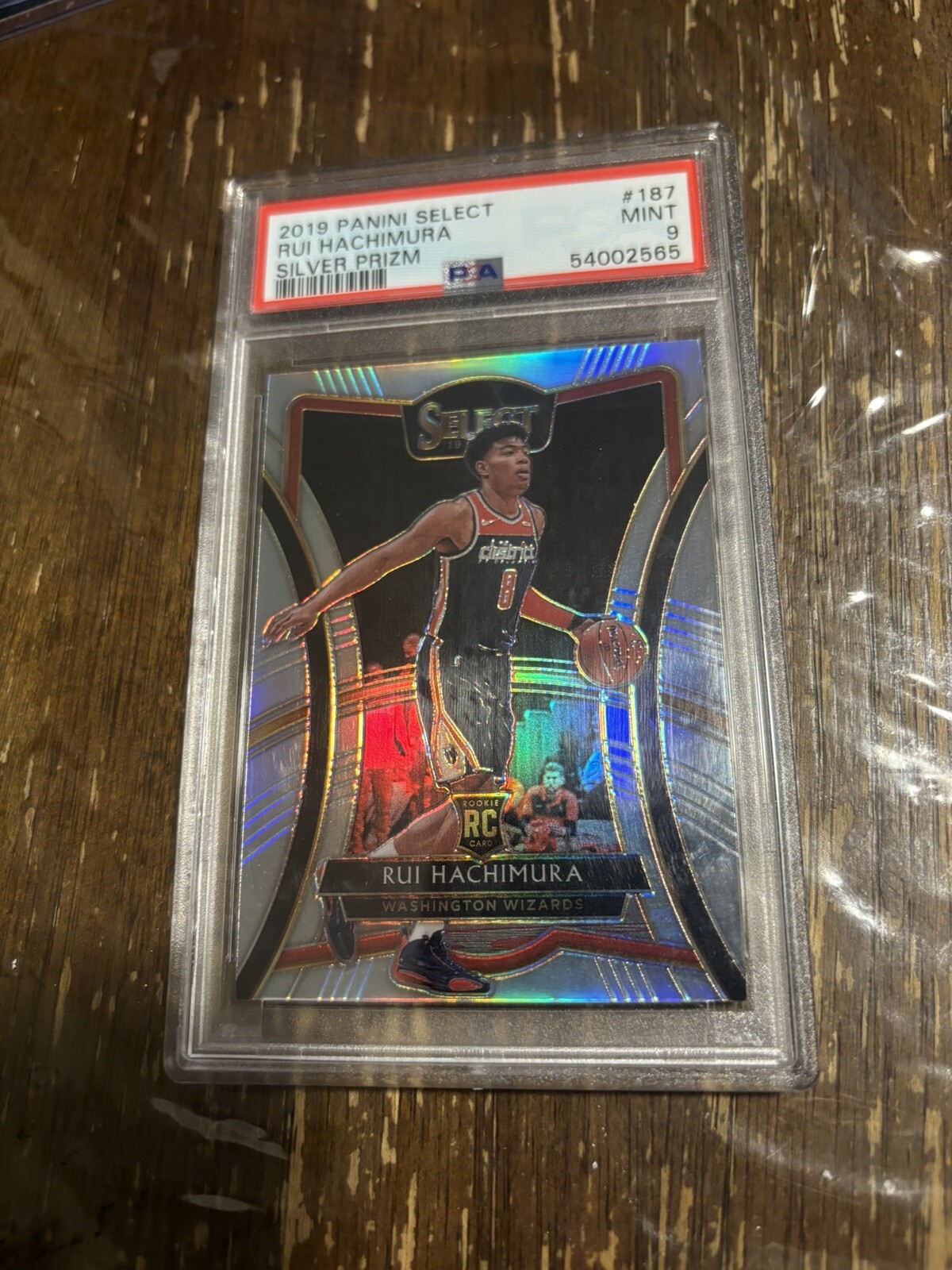 2019 Panini Select Silver Prizm Rui Hachimura PSA 9 Rookie Card 187