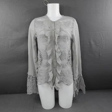 Walter Baker Womens Top Small Gray Cottagecore Romantic Coquette Fairycore NEW