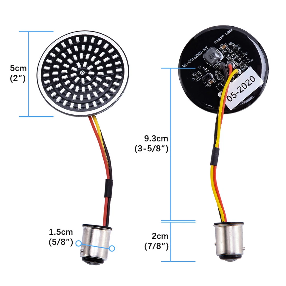 Luces LED de señalización de giro trasero de freno 1157 para Harley Davidson Street Glide Special Foto 3 de 4