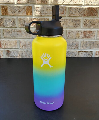 HAWAIIAN RAINBOW Hydro Flask 32 Oz Ombre HAWAII Purple Blue Ice