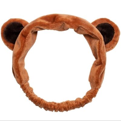 I Dew Care Brown Bear Super Soft Headband NIB