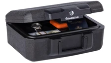 Fire Chest Fireproof Safe Lock Hidden Box Hide Money Cash,Document with Key Lock