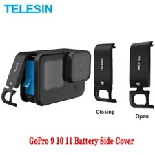 TELESIN Battery Side Cover Lid With Charging Cover Port For GoPro Hero 9 10 11