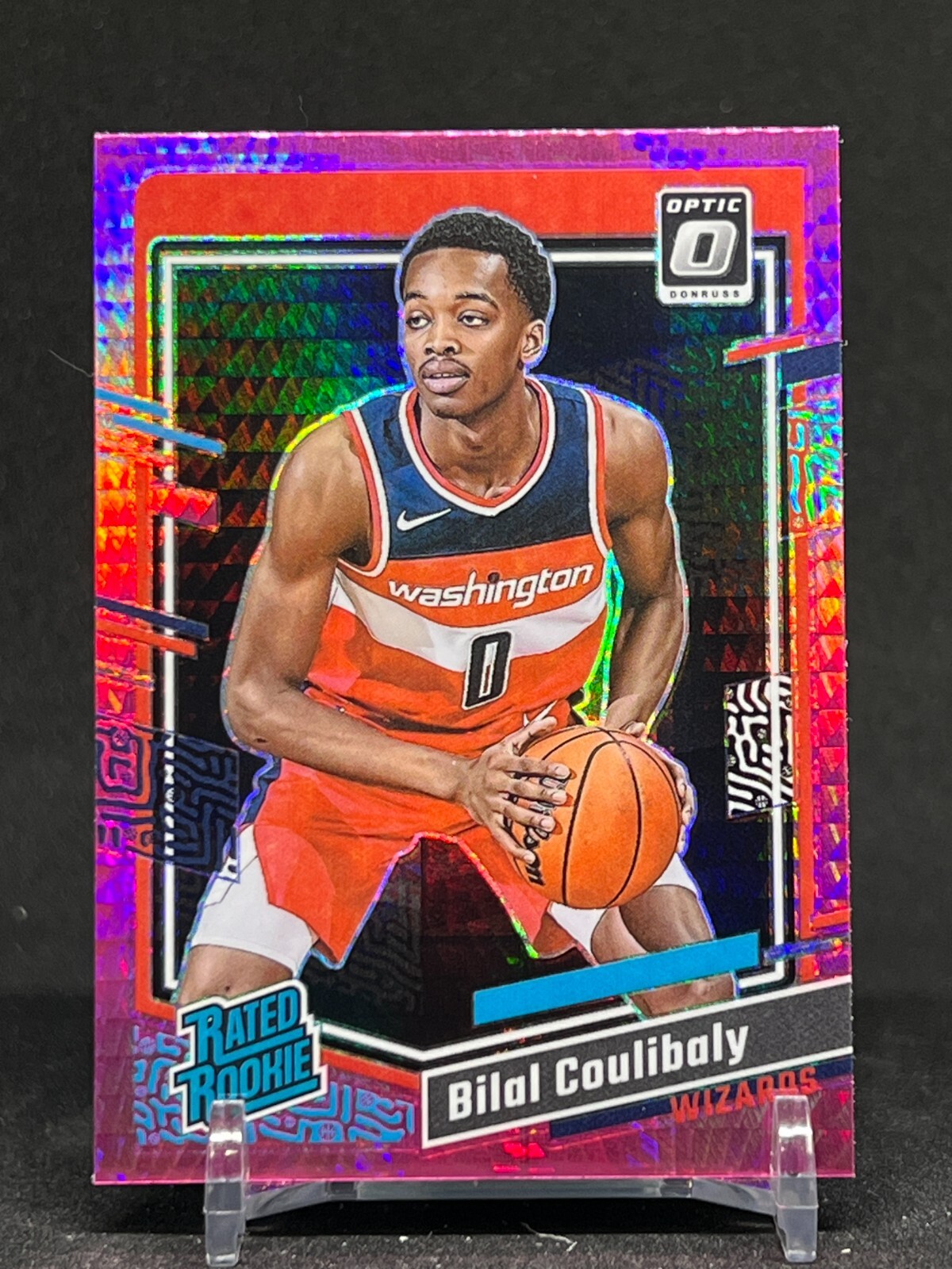 2023 Donruss Optic Bilal Coulibaly # 243 Rated Rookie Hyper Pink Prizm