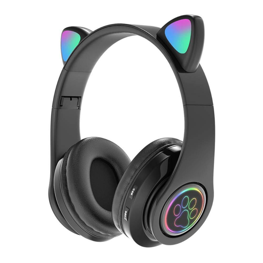 Wireless Cat Ear LED Bluetooth Headphones with Active Noise Cancelling