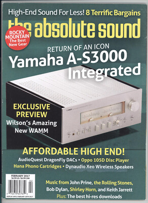 The Absolute Sound  2017 FEB # 270 AudioQuest Dragonfly Red/Black  Oppo BDP-105D