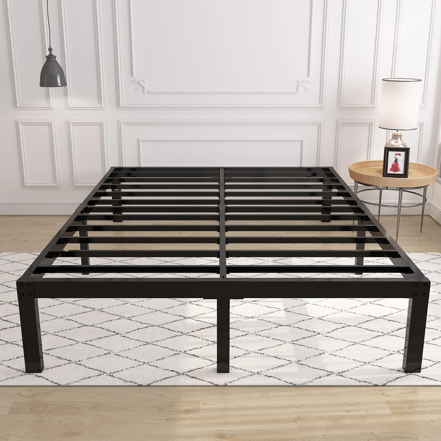 14 Inch 4000Lbs Heavy Duty Support Basic Bed Frame/Mattress Foundation/Box Sprin