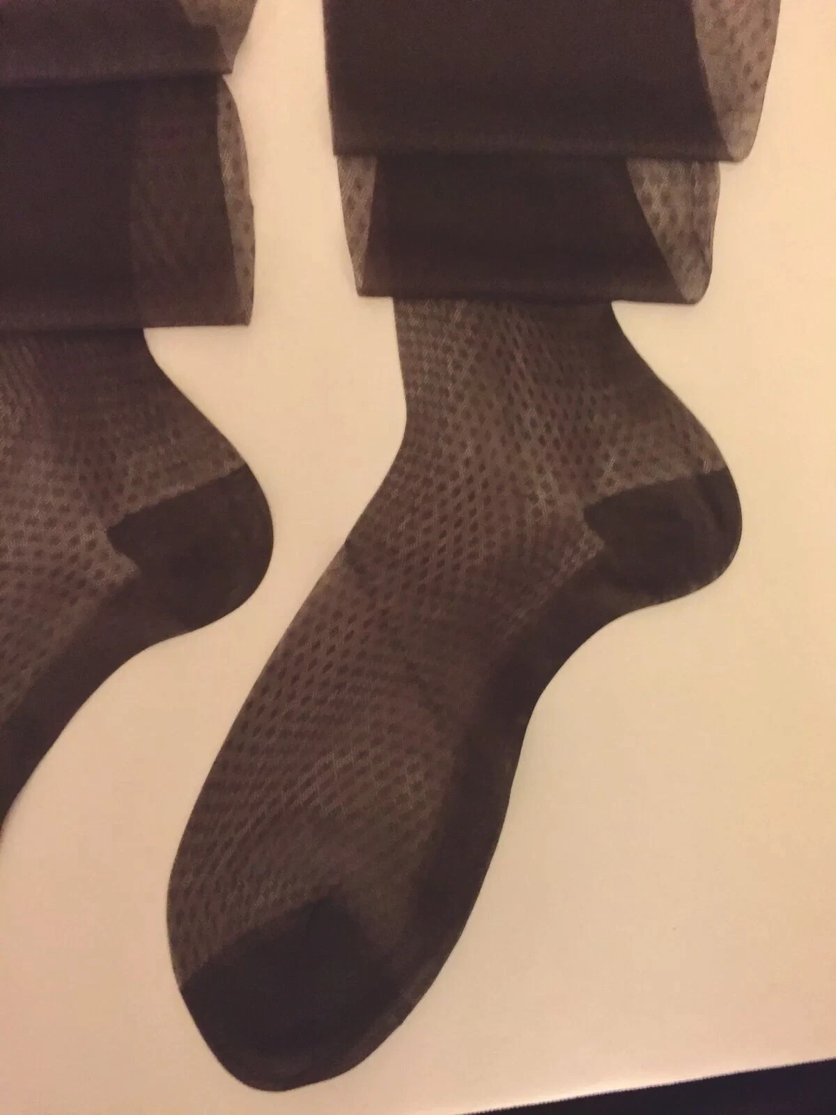 VANS 6 paia calze 10 1 2” PIN UP vintage nylon maglia piatta RHT OFF BLACK DIAMOND