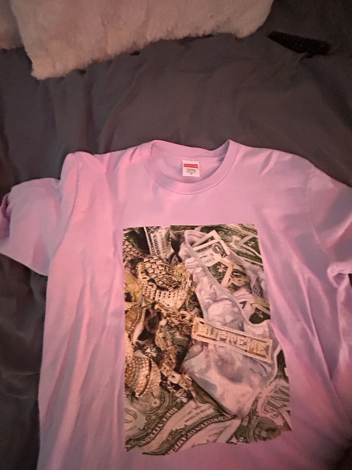 Tee shirt Supreme Bling bruyère violet clair taille L SS20T3 