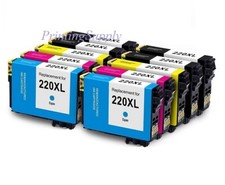 10x 4BK 2xCMY Ink For Epson 220 XL WF2630 WF2660 WF2750 WF2760 XP320 XP420 XP424