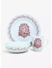 Harry Potter Gryffindor Dinnerware 3-Piece Set - MUG, DINNER PLATE, BOWL - NEW 