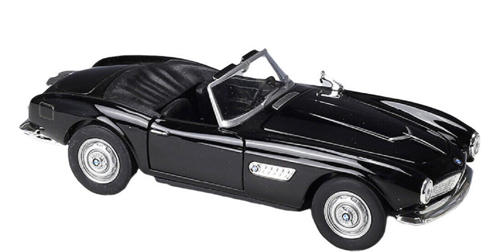 Welly 1:24 BMW 507 Convertible Diecast Model Racing Car NEW IN BOX Black