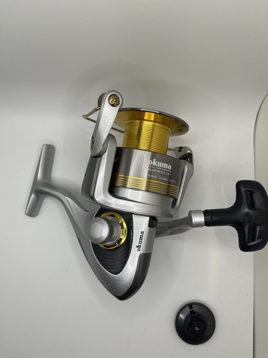 okuma avenger av-80b vs okuma ceymar Spinning Reel Okuma AV-80b Avenger b Series - Gear Ratio: 4.8:1-7 Bearings  RARE