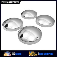 8 Inch Dome Style Hub Caps Front Rear Axle Cap Wheel Covers 8 Inch 4 Pcs Chrome