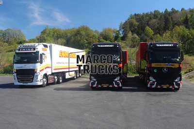 LKW Foto Volvo FH Kofferauflieger UK weiß EWING BROS. INTERNATIONAL FREI #g2zf