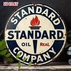 Vintage Oil Company Rustic Garage Tin Metal Signs Home Décor 8x8