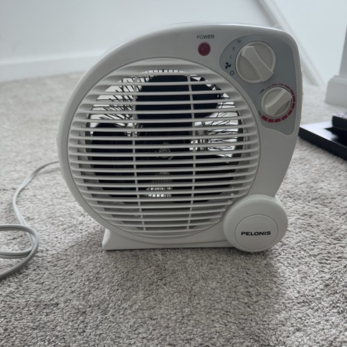 PELONIS Electric Fan Forced Portable Heater 1500 Watt Indoor 3 Heat Settings