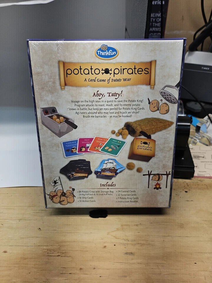 New Potato Pirates A Card Game of Potato War Thinkfun Age 7+ Sealed - Image 2 of 2