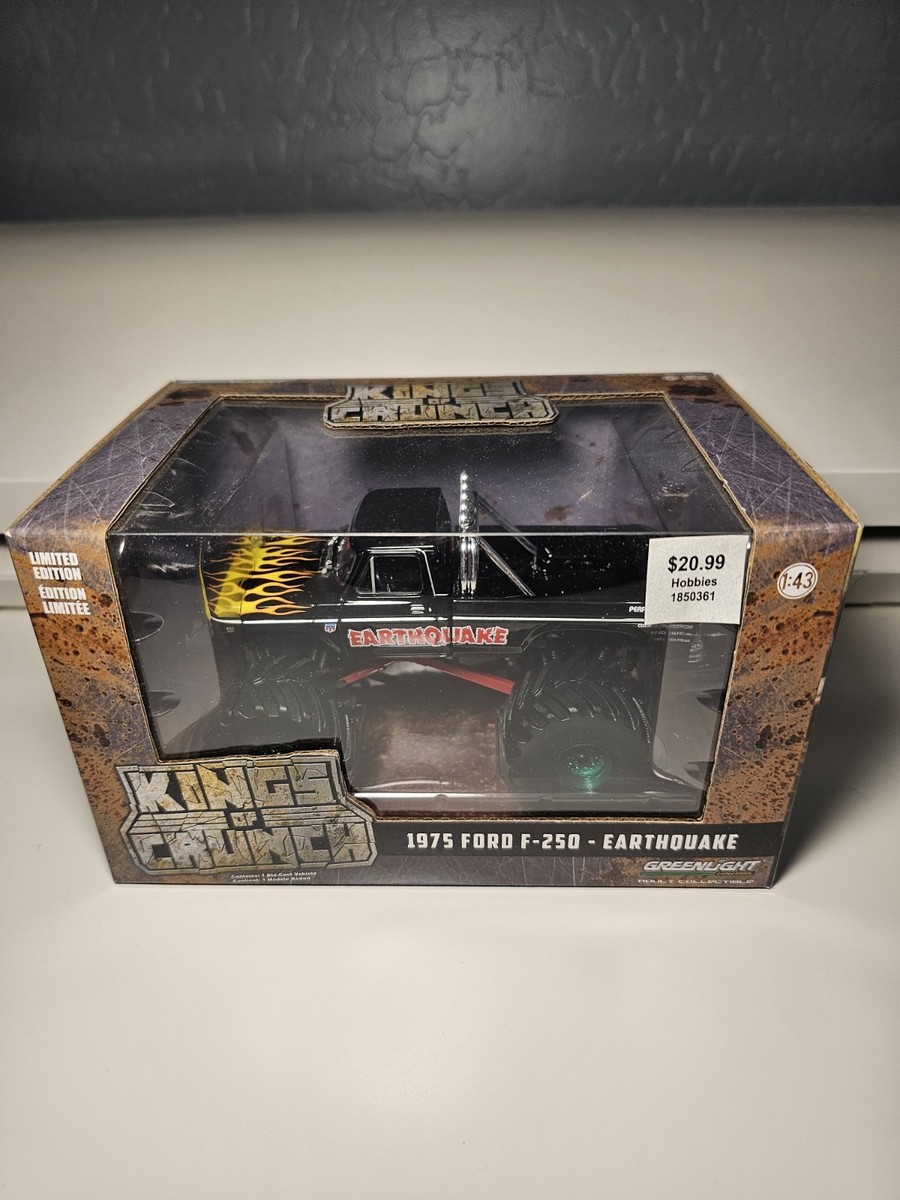 0 F-250 Ford Earthquake Truck Greenlight Monster Crunch Kings 1:64