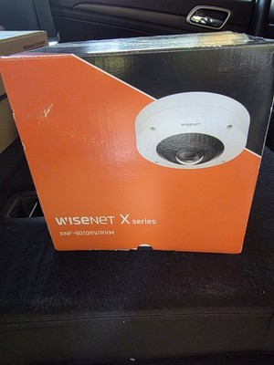 Wisenet X Series XNF-9010RV/RVM 12MP Fisheye IP Network Dome Camera White