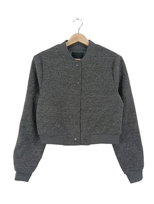 VERO MODA Bomberjacke Damen Jacke Gr. DE 34 hellgrau Casual-Look