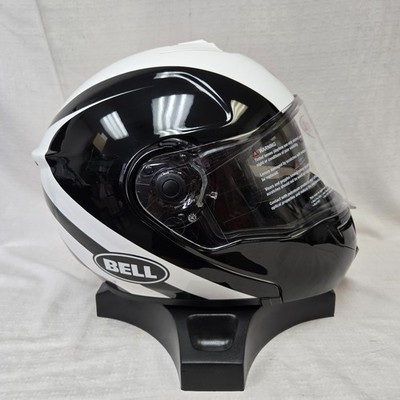 Bell SRT-Modular Motorcycle Helmet Velo Gloss White/Black Large