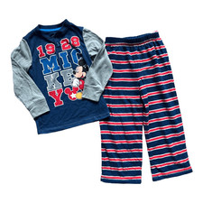Youth Boys Disney Store Mickey Mouse Pajama Set Pajamas - Sz 4