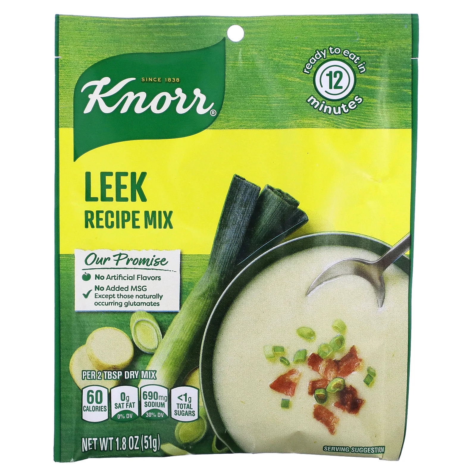 Knorr, Leek Recipe Mix, 1.8 oz (51 g)