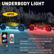 6pcs Rgb Dream Underglow Color Led Neon Kit Light Strip Bluetooth For Car Truck 6pcs Rgb Dream Underglow Color Led Neon Kit Light Strip Bluetooth For Car Truck