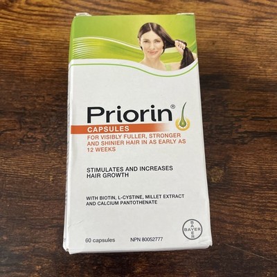 Priorin with Biotin   Hair & Scalp Supplement   60 Capsules (1 Month Supply)