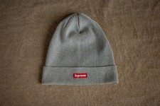 Supreme SS14 Solid Grey Box Logo Beanie - Pre Owned Excellent Condition