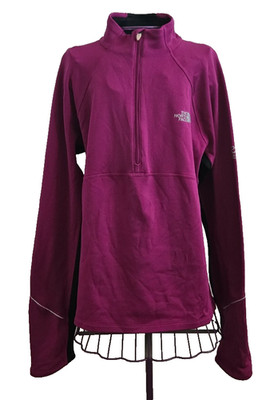 The North Face Flight Series Women Raspberry 1/4 Zip Pull Over Running Jacket S